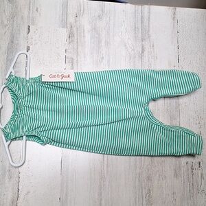 Cat and Jack Size 0-3 months Onsie Sleeveless Green Stripes